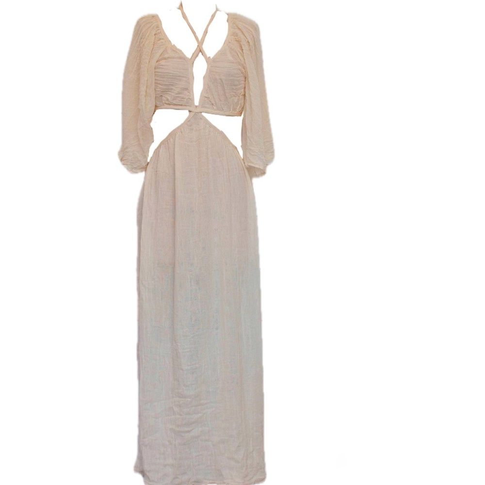 Jen’s pirate booty Rambling Rose Mid Drift Cut Out Maxi Dress NWT - Picture 5 of 16